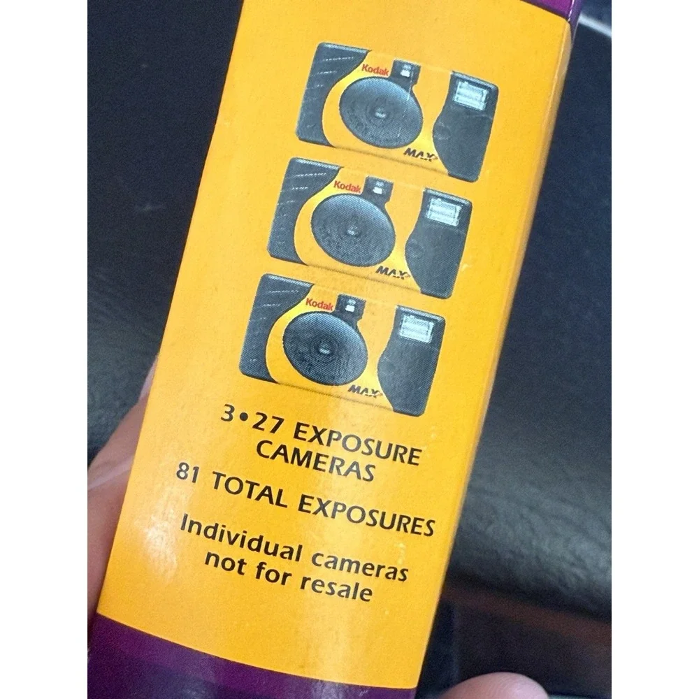 Kodak One Time Use Camera 3 Pack‎ Power Flash Exp 2/05 , 27 Exposures X3